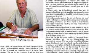 Francois de Jongh My stryd teen Prostaatkanker 